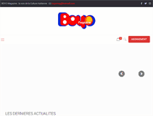 Tablet Screenshot of boyomag.com